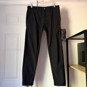 OUTLIER black stretch nylon slim straight leg cropped pants